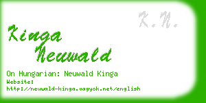 kinga neuwald business card